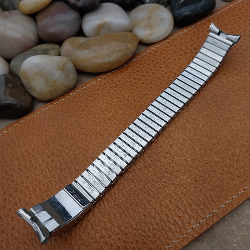 1970s Speidel Valencia Perpetual Calendar Stainless Steel Vintage Watch Band gallery