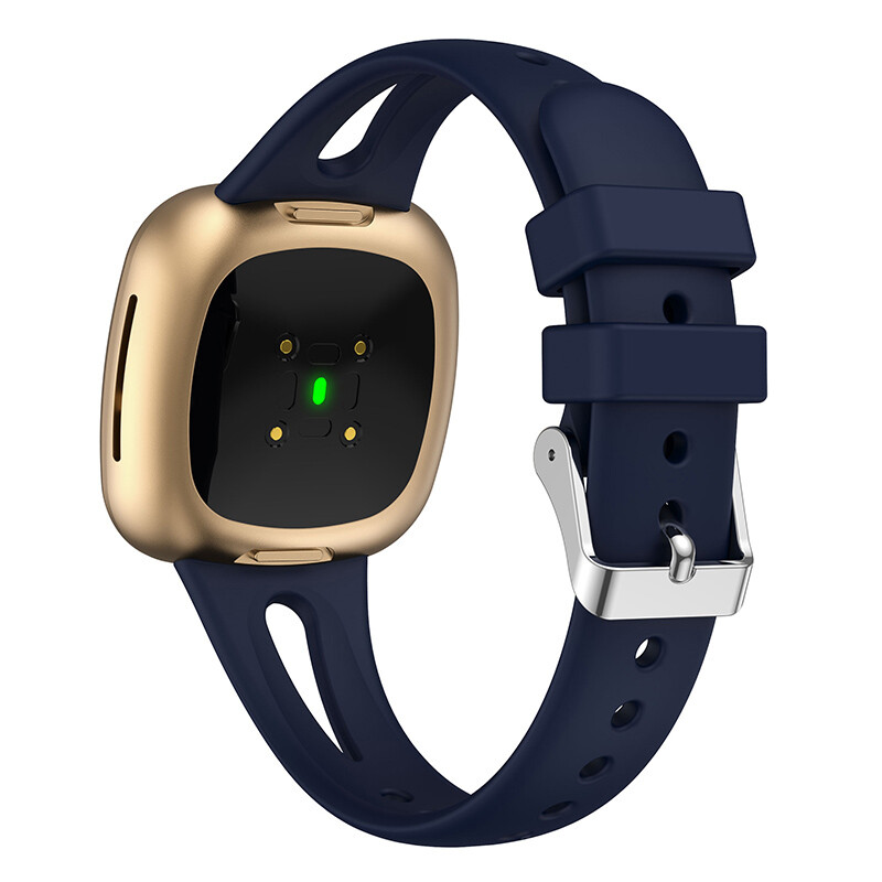 Replacement For Fitbit Versa 3/4 Sense Slim Silicone Sport Watch Band Soft Strap gallery