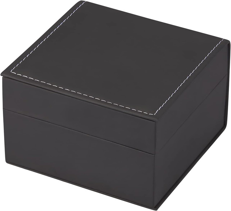 Luxury Black Single Watch Gift Box with Pillow PU Leather Wristwatch Display Cas