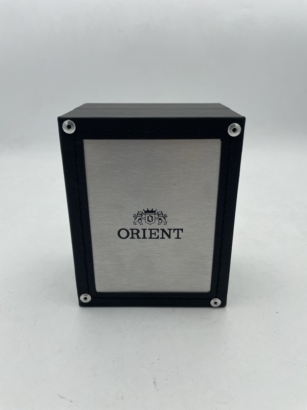 Empty Orient Black / Grey Watch Box Presentation Display Storage Case
