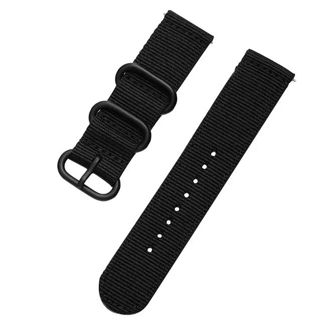 18mm 20mm 22mm Durable Military Woven Nylon Wrist Watch Band Quick Release Strap gallery
