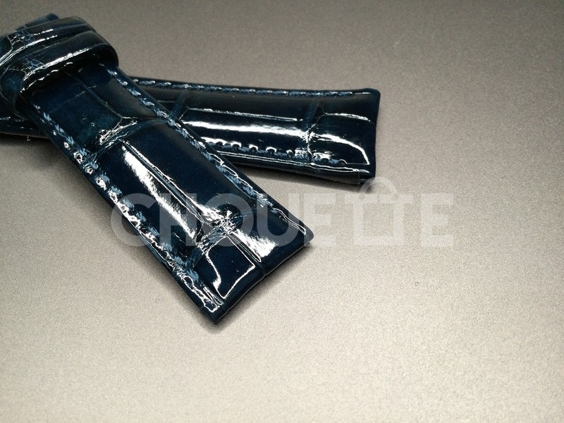 OEM Grand Seiko SBGW049 / 9S64-00J0 19mm Navy Crocodile Leather Band Strap JAPAN gallery