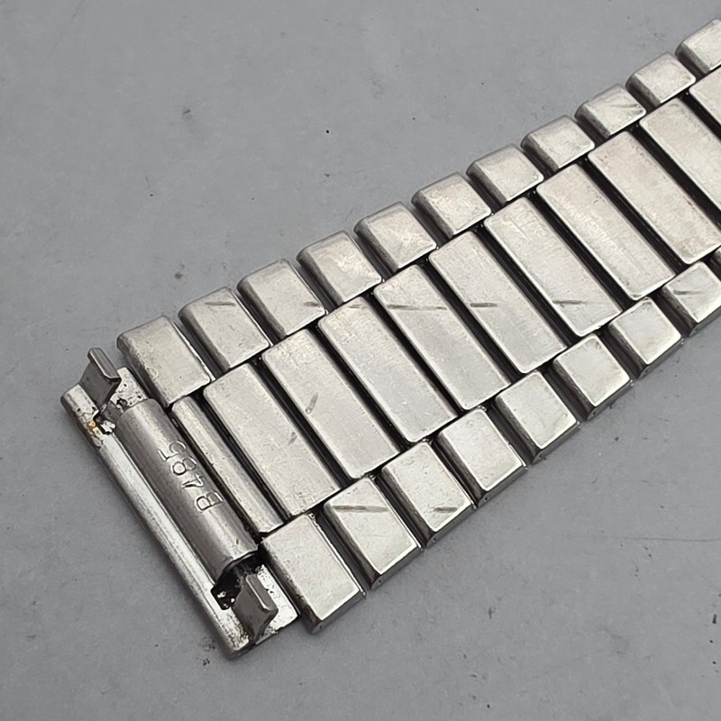 Vintage SEIKO watchband/bracelet stainless steel 19mm Japan 1970s gallery