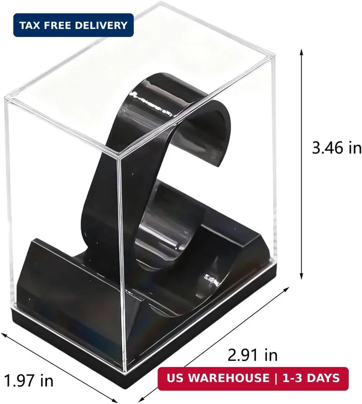 Black Watch Display Stand Box Single Watch Holder Case for Men and Women Acrylic gallery