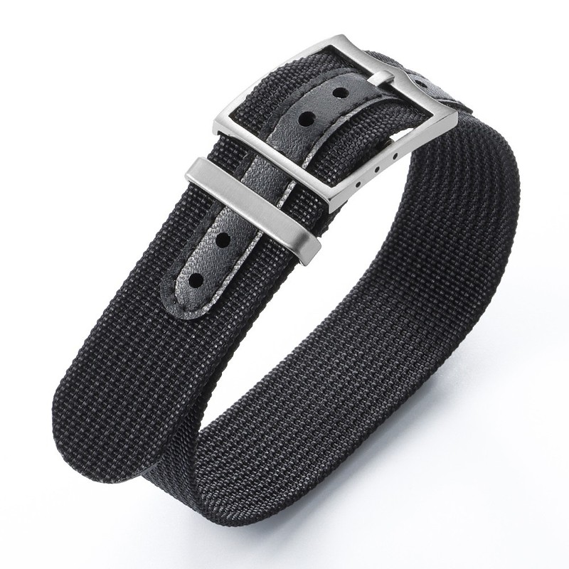 Nylon Watch Band Strap 20mm 22mm Single Pass Sports Military Style Wristband
