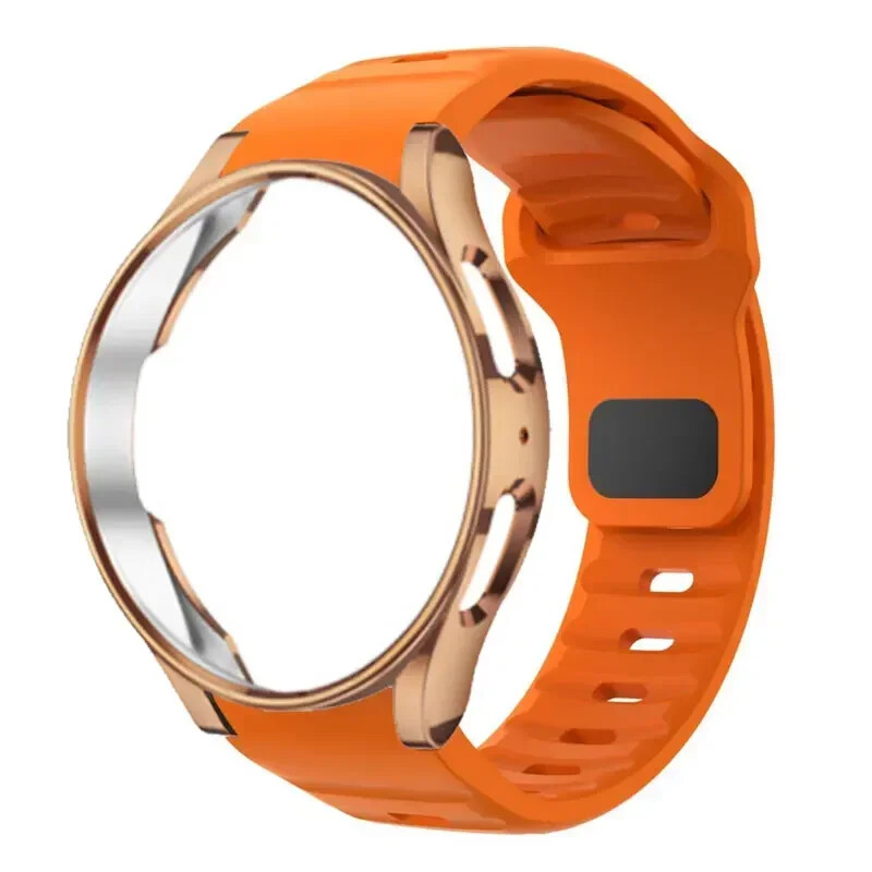 Sport Silicone Watch Band+Soft TPU Cover For Samsung Galaxy Watch 7 40mm 44mm