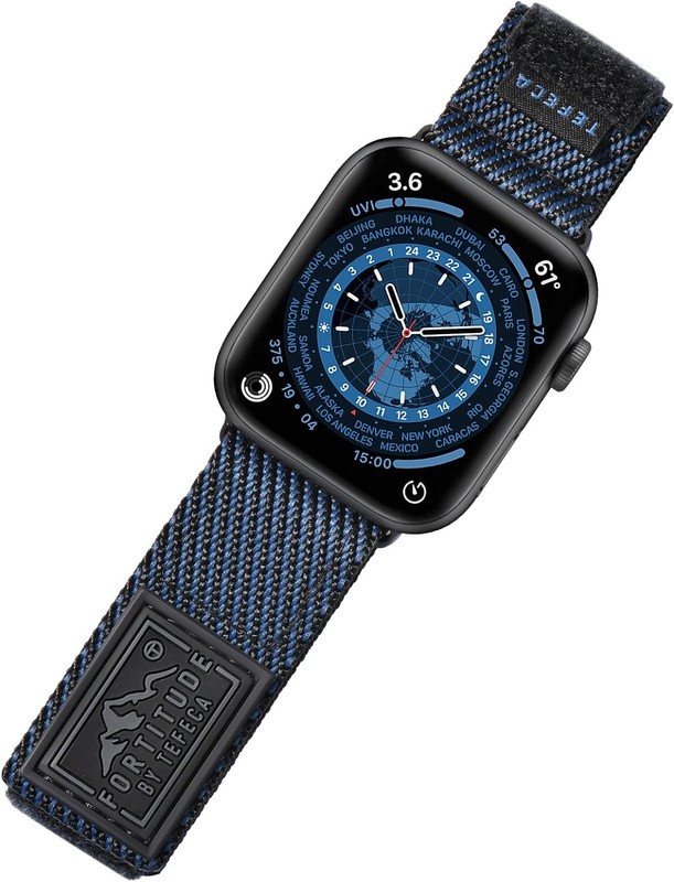 Rugged Apple Watch Adjustable Band Replacement Nylon iWatch SE 9 8 Ultra 7 6 5 4