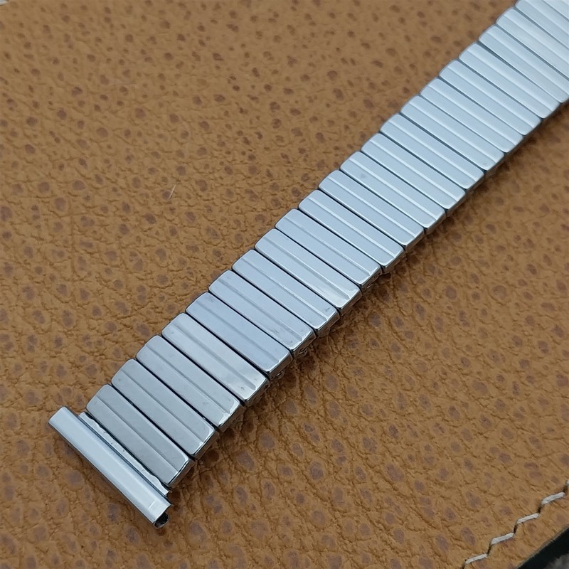 50s Vintage Watch Band 3/4" Crown USA Short Stainless Steel Old-Stock Expansion gallery