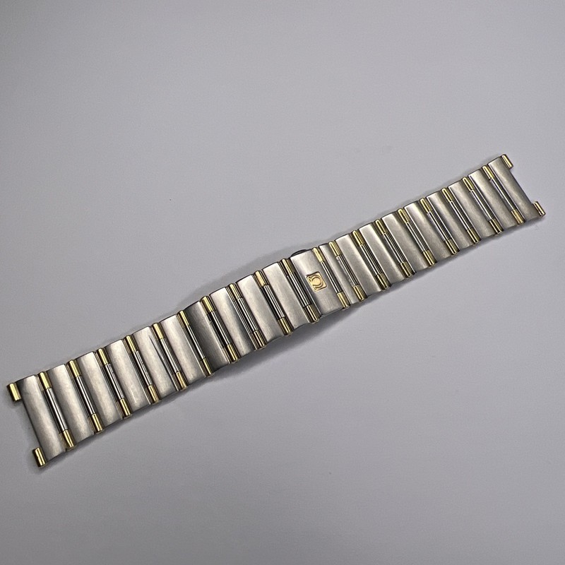 Genuine Omega Constellation 18K Gold & Satin & Polished Steel Bracelet 1552/862
