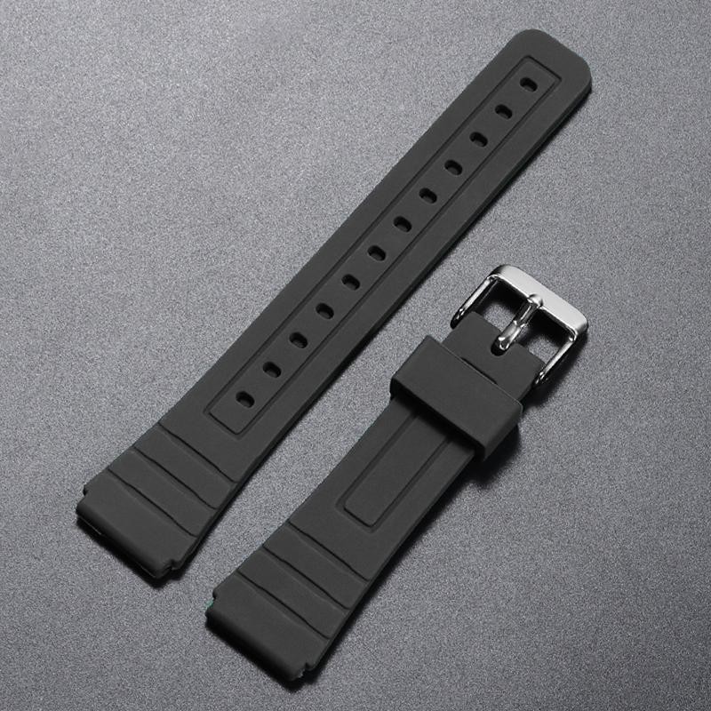 18mm Silicone Watch Band for Casio F91w Waterproof Sport Replacement Strap
