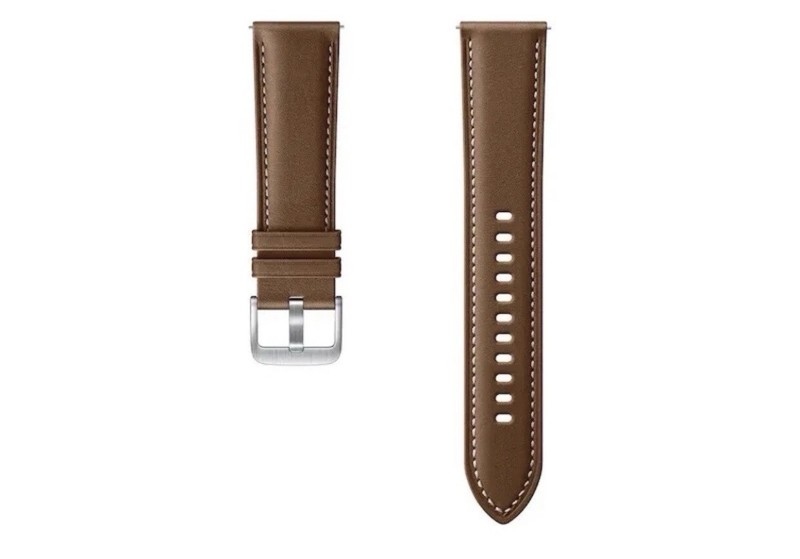 Brand New Samsung Smartwatch Genuine Leather Band-Brown 22mm M/L Original Item gallery