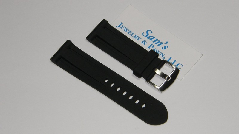Heavy Duty 26mm BlackRubber PU Diver Watch Band: fit Luminox & Nixon #STAR-Pan26 gallery