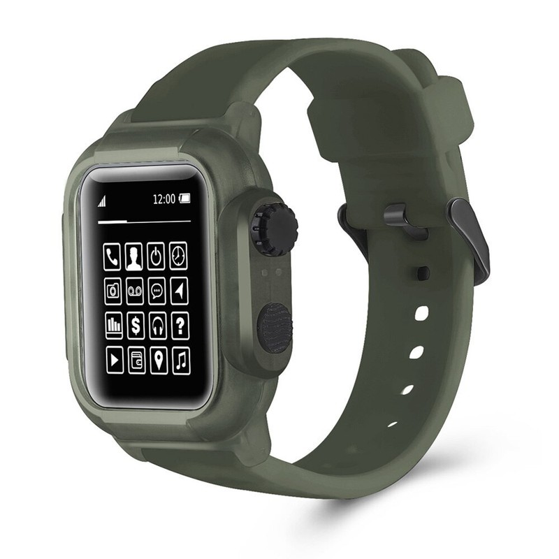 For Apple Watch Series 7 8 5 4 3 45mm 42/44mm Waterproof Case Premium Soft Band