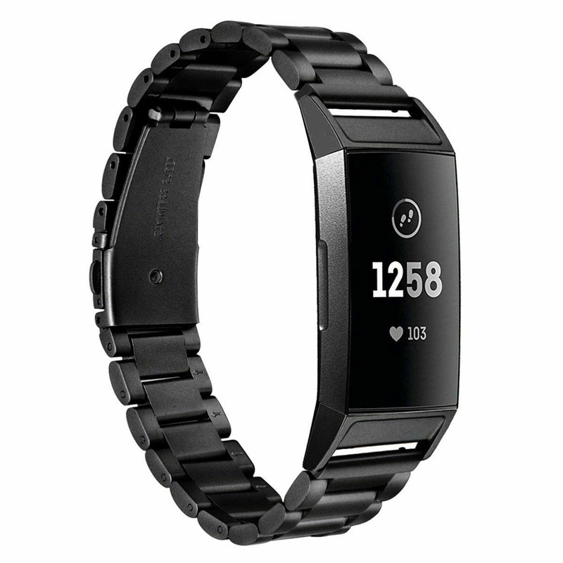 Stainless Steel Metal Watch Band Strap Wristband For Fitbit Charge 4/3/SE gallery