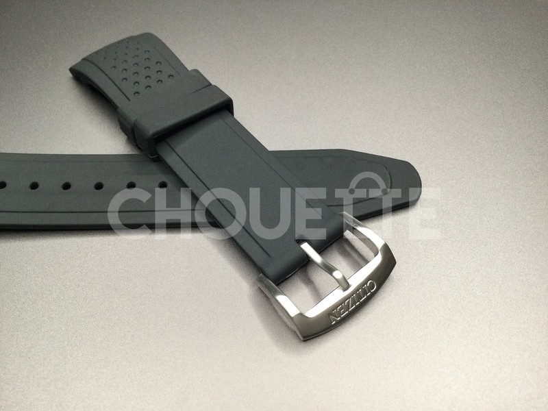 Citizen Eco-Drive 23mm Black Rubber Watch Strap CA0421-04E, CA0420-07E (NO PINS) gallery