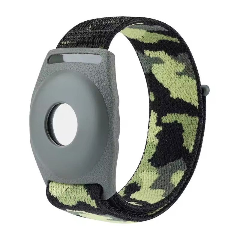 Adjustable Nylon Wristband for Apple AirTag – Anti-Lost Kids Tracker Watch Strap