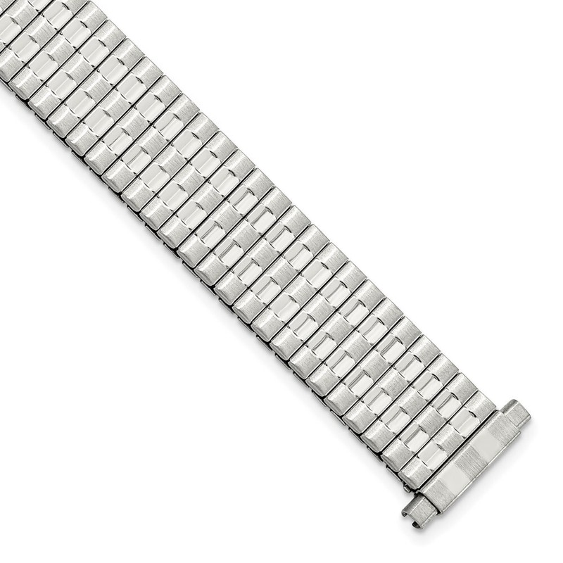 12-16mm 5.75″ Silver-tone ThinFlexo Expansion Stainless Steel Watch Band