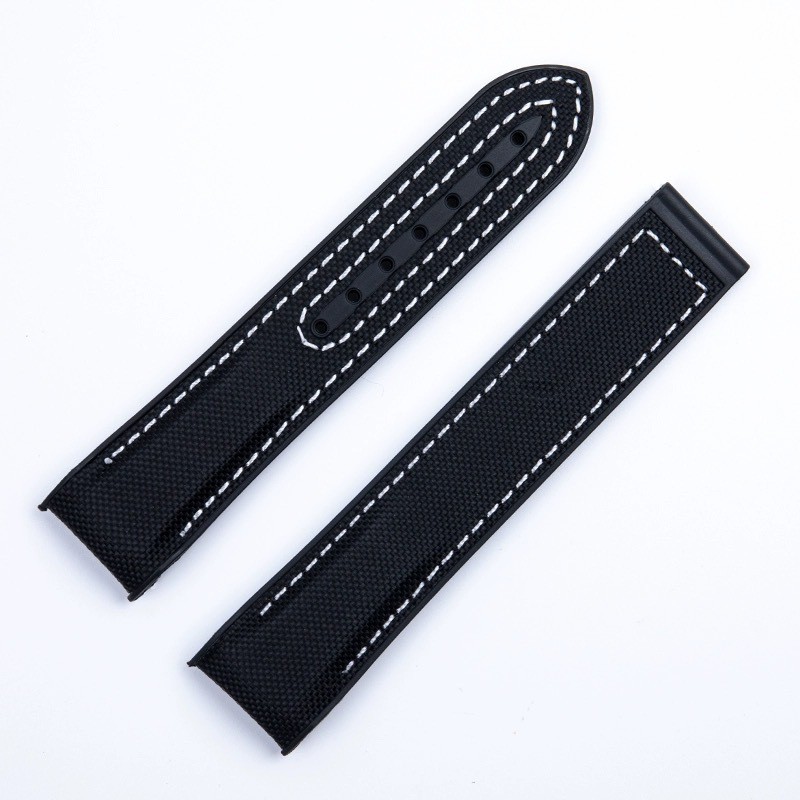 Quality Nylon Rubber Watch Straps Mens Sports Wrist Band 20mm 22mm for Omega