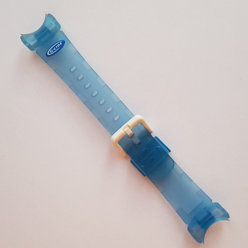 Watch Band Rubber Strap Casio Baby G G-Lide BG-340S-2V Blue Transparent