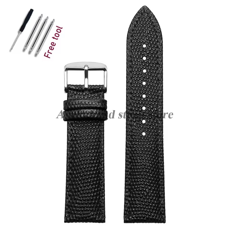 Cowhide Lizard Leather Watch Strap 14mm 15mm 16mm 18mm 19mm 20mm 21mm 22mm