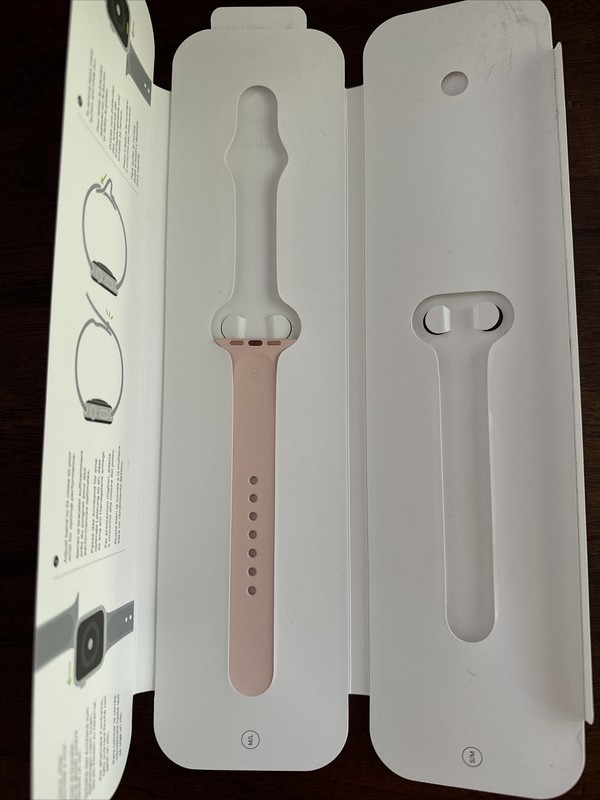 M/L End Apple Pink Sand Sport Band Fits Apple Watch 40 mm – OEM – HALF BAND ONLY