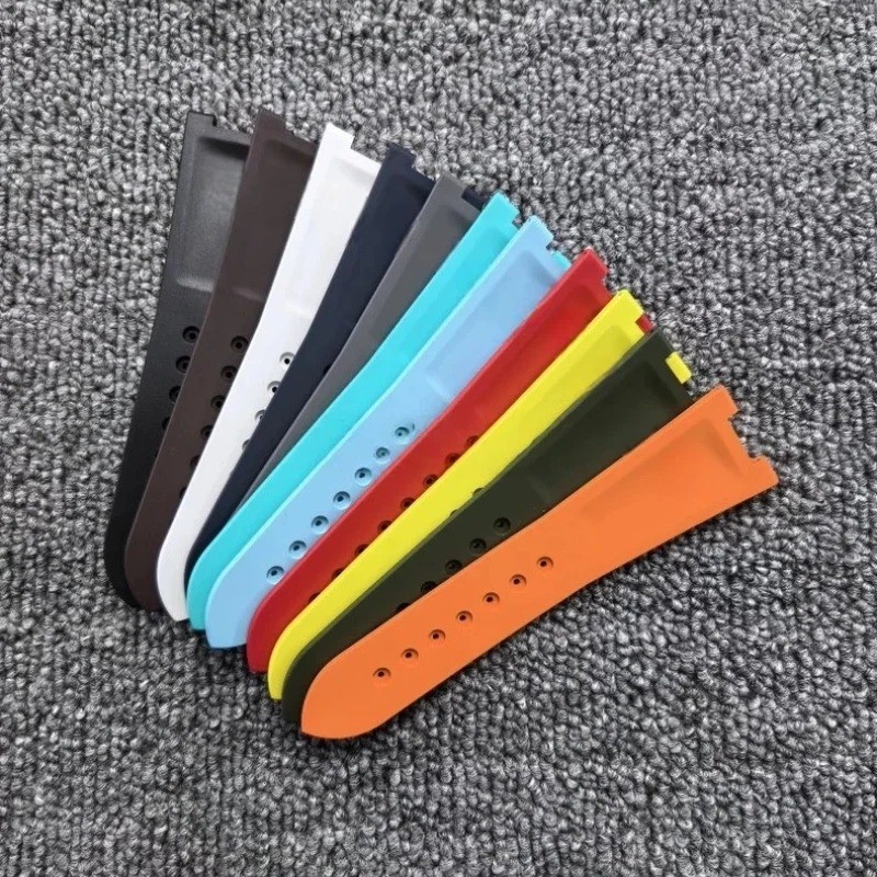 25mm Short FKM Rubber Strap Band Fits Patek Philippe Nautilus Series Watches gallery