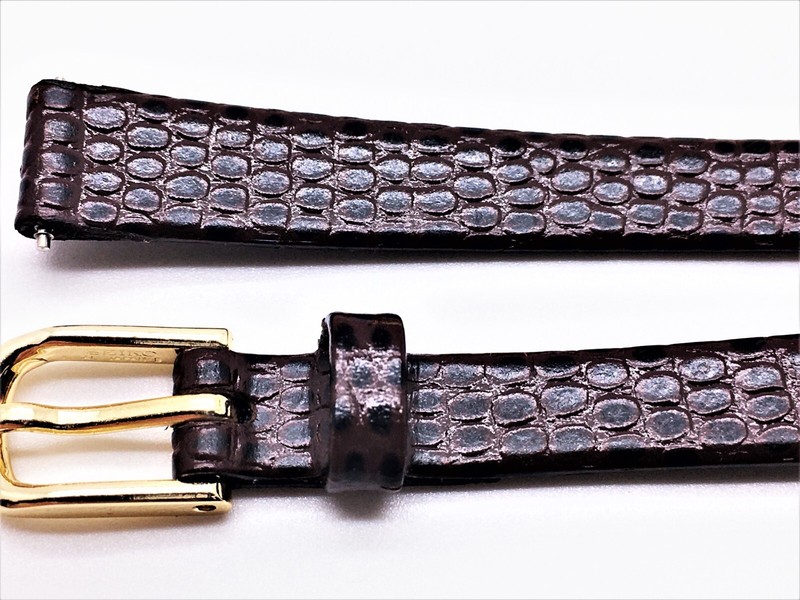 SEIKO LADIES BROWN 9MM UNIVERSAL REPLACEMENT DRESS LEATHER WATCH BAND 229-9