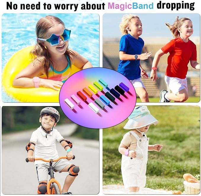 Xininyia Compatible with Disney Magic Bands, MagicBand+ & One Size, 14-PACK gallery