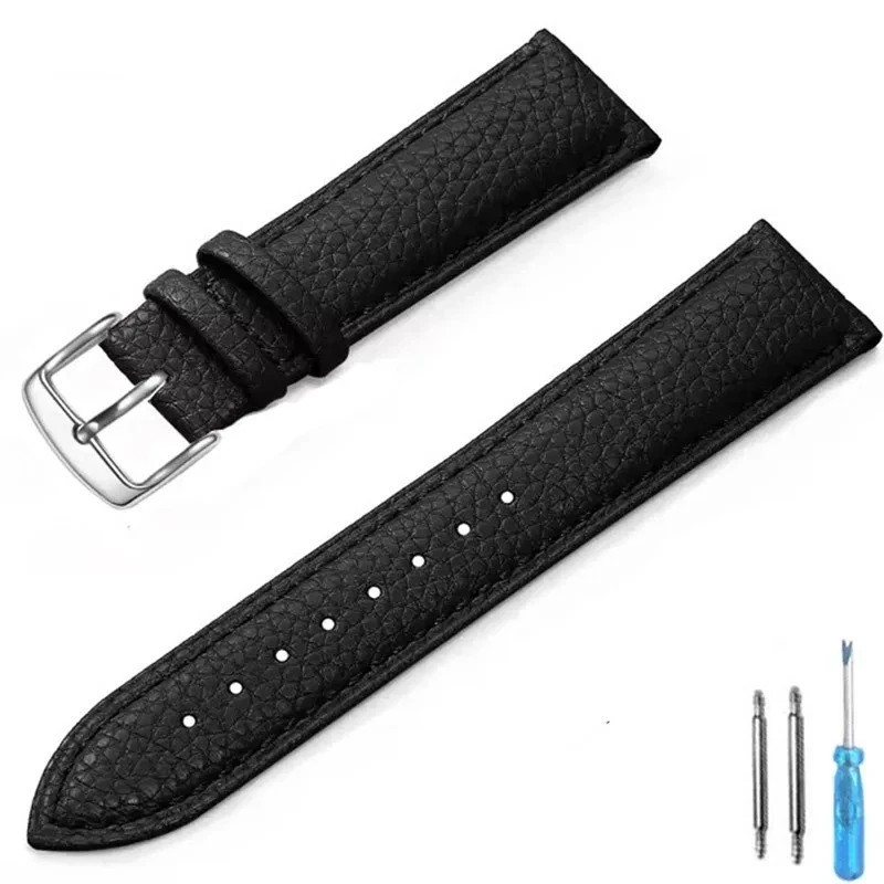 Genuine Leather Watch Band 12mm 14mm 16mm 18mm 20mm 22mm Watch Strap for Man Wom gallery