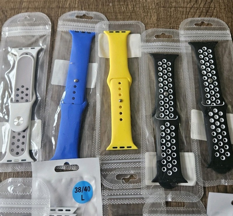 Lot of 10 Nylon Sport Watch Bands 13-20mm Colorful Assorted Bright Mixed Colors gallery