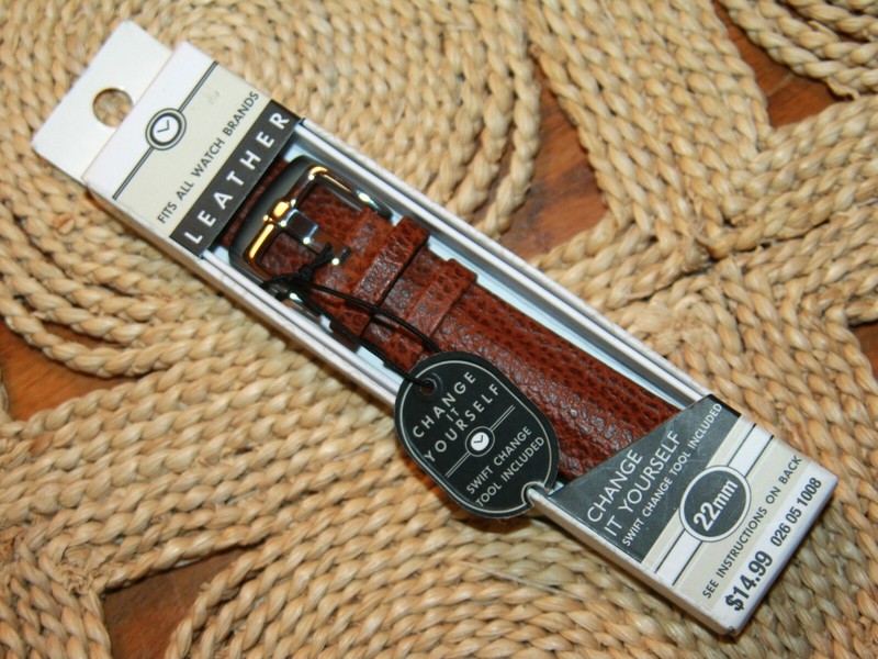 Voguestrap Swift Change watch band brown leather 22mm TX57722BN