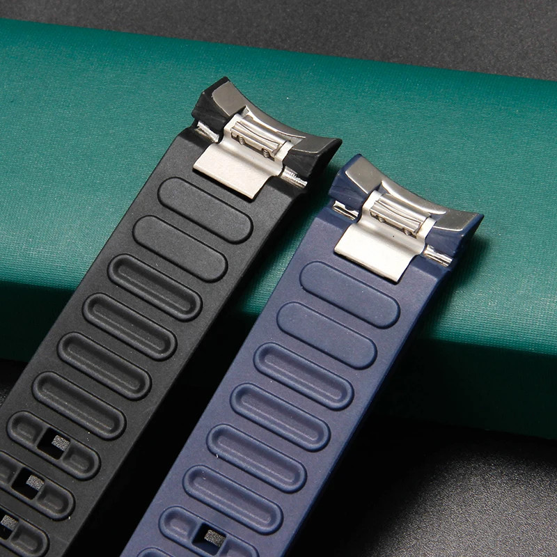 22mm FKM Vulcanized Rubber Strap Watch Band Fits IWC Aquatimer IW328802 IW376806