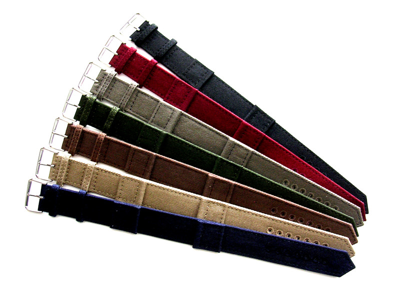 WWII 1 pc Canvas Olive Drab army Khaki brown NATO military watch band strap USA