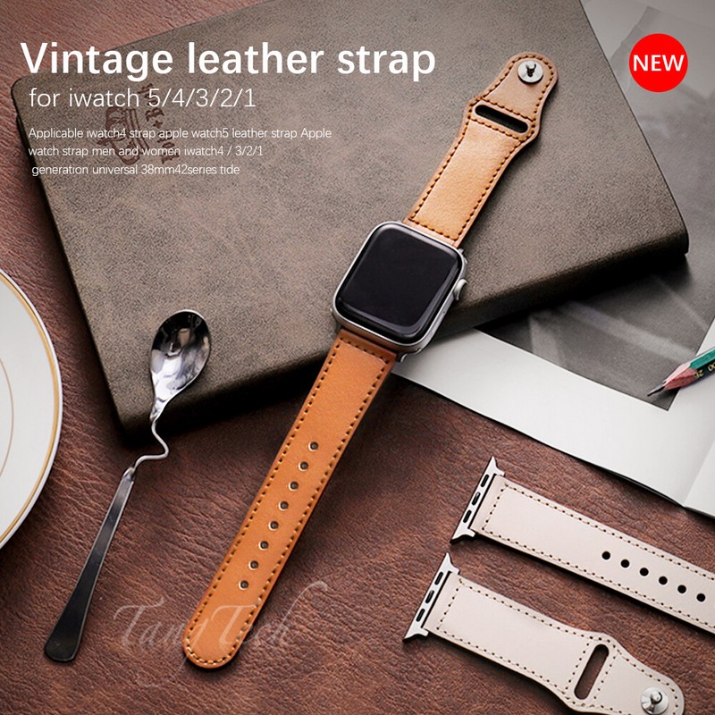 【Genuine Leather】For Apple Watch iWatch Band Strap Series 11-1 size 38mm-49mm gallery