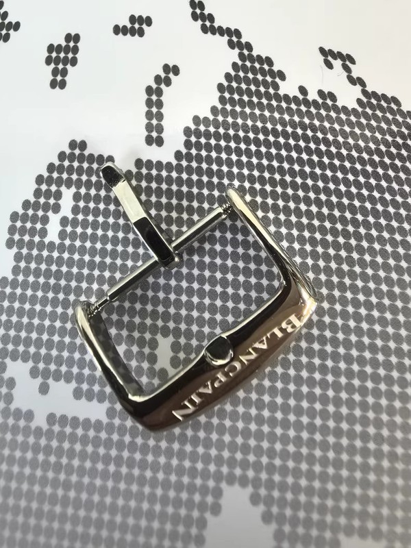 Genuine Blancpain Vintage Silver Strap Pin Buckle 16mm 18mm NEW gallery