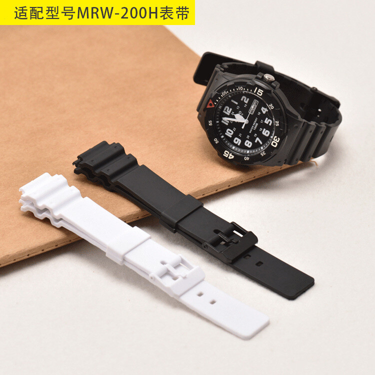 Black Rubber Watch Band For Casio Classic Dive Diver MRW-200 MRW-200H MWC-100 gallery