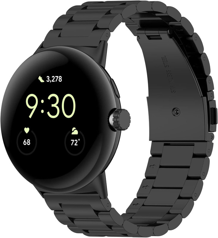 Metal Strap Compatible for Google Pixel Watch 4/3 45Mm Stainless Steel Replaceme