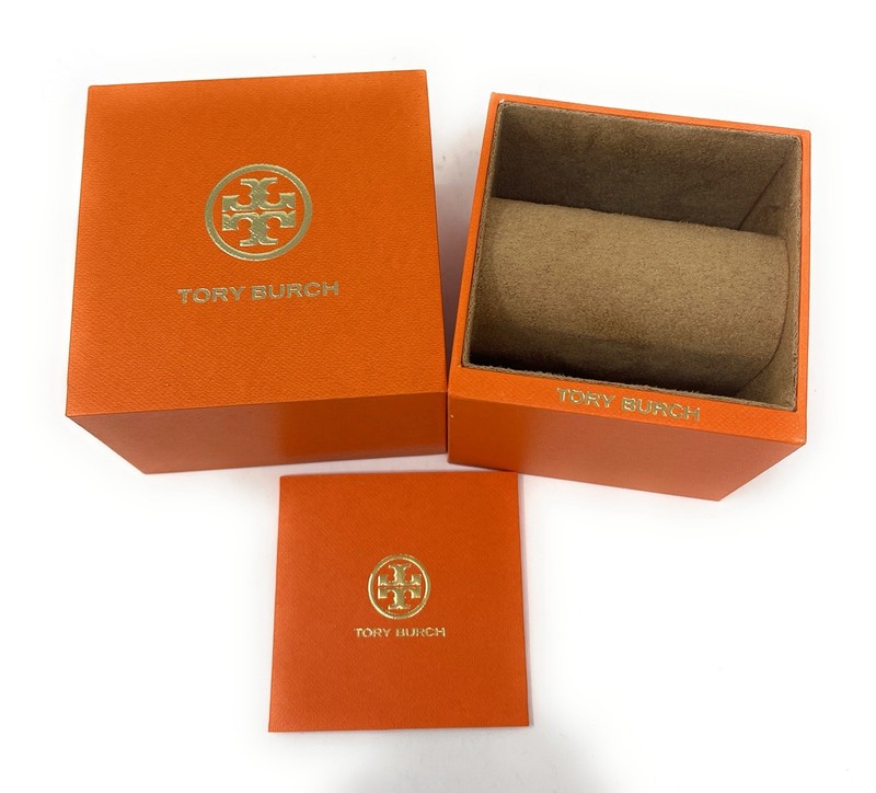 Tory Burch Box Jewelry Watch Storage Authentic EMPTY Hard Shell W/ Watch Insert