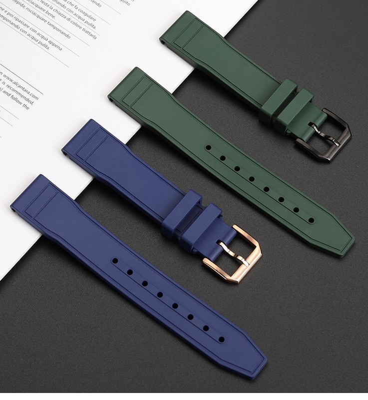 For IWC Pilot IW388110 IW388305/306 FKM Watchband Quick Release Watch Strap 20MM gallery