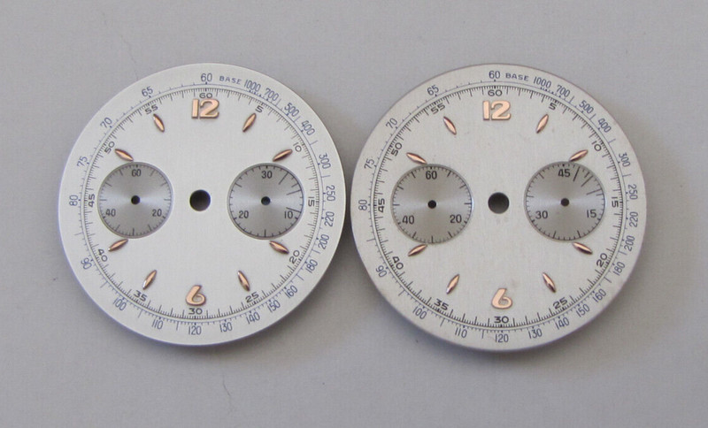 Valjoux 92, 2 Chrono dial, 30min + 45min counter. NOS swiss made