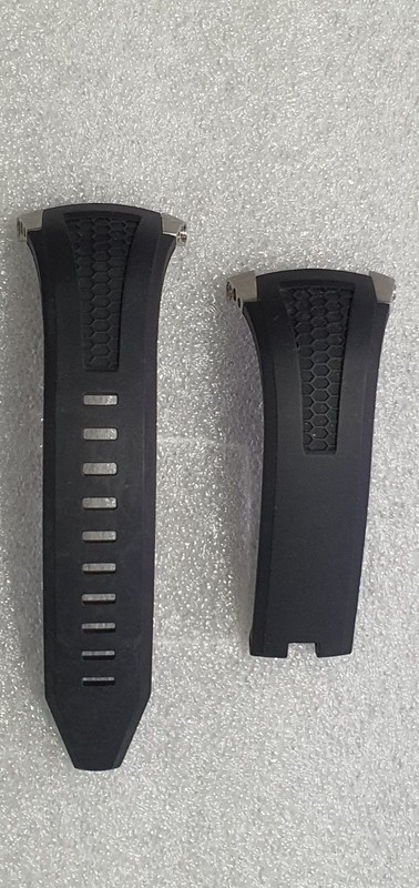 Seiko 7T62-0HV0 Honda F1 Genuine Premium Black Silicone Watch Band Strap 22mm