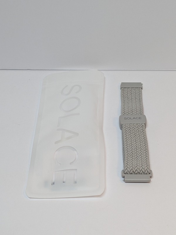 Solace Watch Band Outlander Adapt 22mm Woven Grey NEW