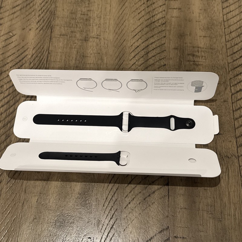 OEM Apple Watch Black Sport band M/L Strap 38mm gallery