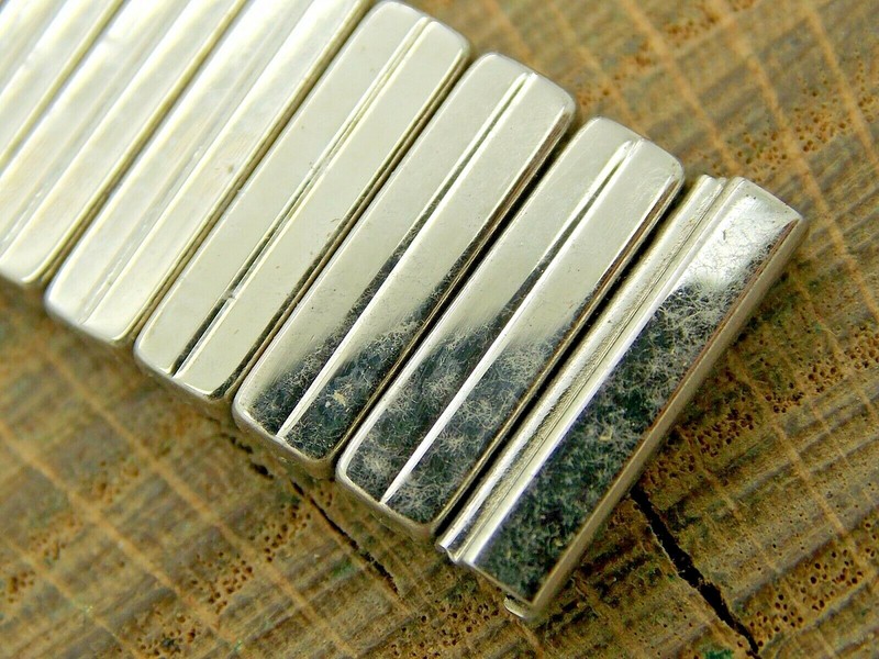 Vintage Watch Band NOS Unused Expansion 16mm Stainless Steel Scott Bracelet