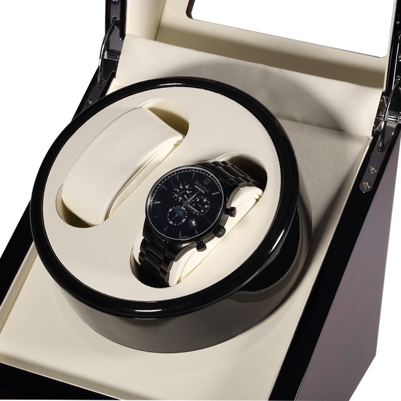 Double Automatic Watch Winder Box Luxury Wooden Watch Storage Case for Men gallery