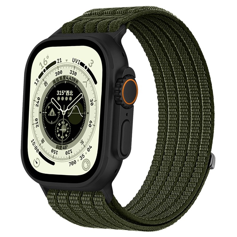 Nylon Sport Band For Apple Watch Ultra 3 2 1 49mm Series 11 10 9 8 7 SE 6 Strap