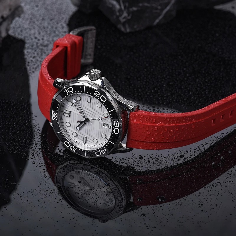 Quick Release FKM Rubber Watch Band 18 19 20 21 22 23 24mm Silicone Watch Strap gallery