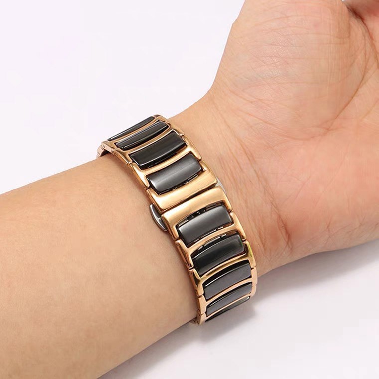 Quick Release Smart Ceramics Stainless Steel Watch Band Strap Bracelet 16-22mm gallery