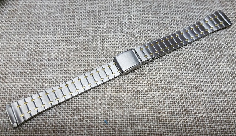 11 12 13 14mm VINTAGE KREISLER LADY STAINLES STEEL SLIDING HOOK CLASP WATCH BAND gallery