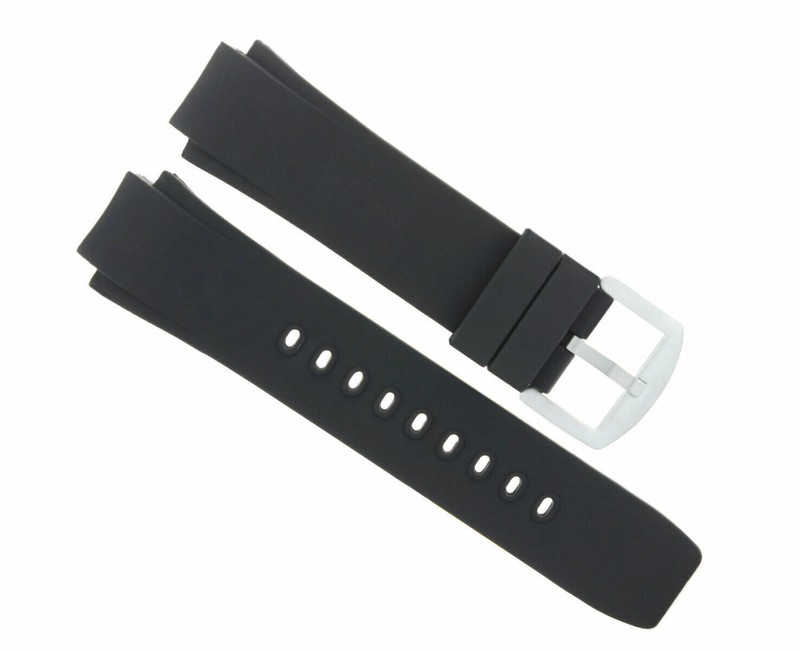 24MM RUBBER WATCH BAND STRAP FOR IWC 371918 DUAL CROWN AQUATIMER AUTOMATIC